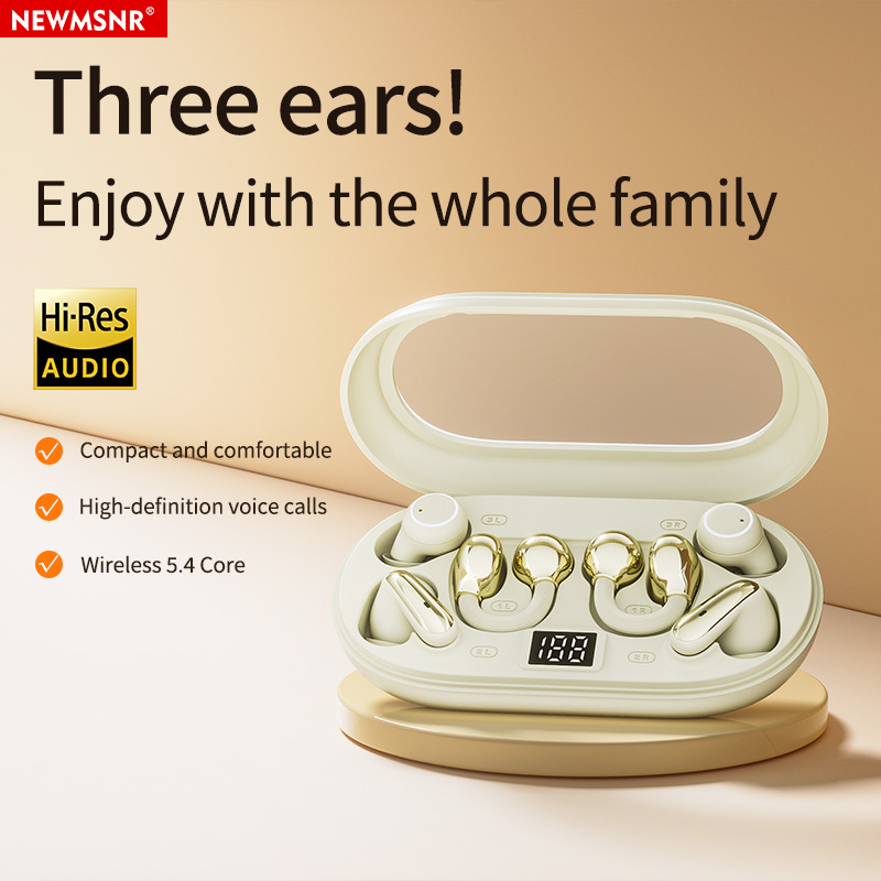 Sleep Mask Headphones Bluetooth - หูฟังบลูทูธไร้สายแบบ 3-in-1 คลิปหนีบหู/กึ่งอินเอียร์ ลดเสียงรบกวน เสียงเบสรอบทิศทาง แบตเตอรี่ใช้งานได้นาน