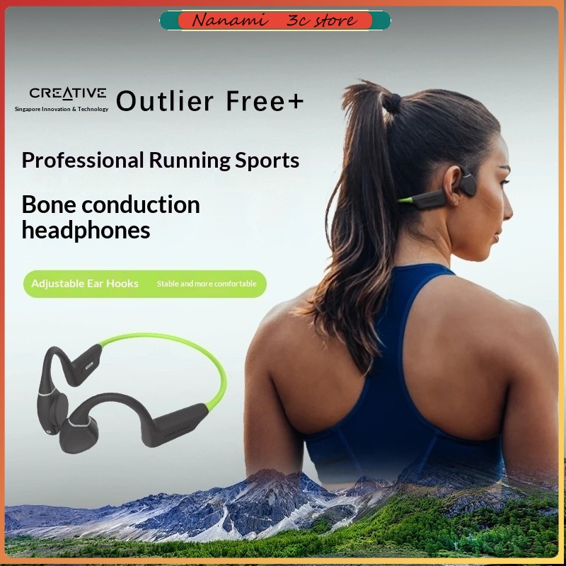 Headphones - หูฟังบลูทูธแบบไร้สายชนิดเกี่ยวหู รุ่น Creative Outlier Free Waterproof