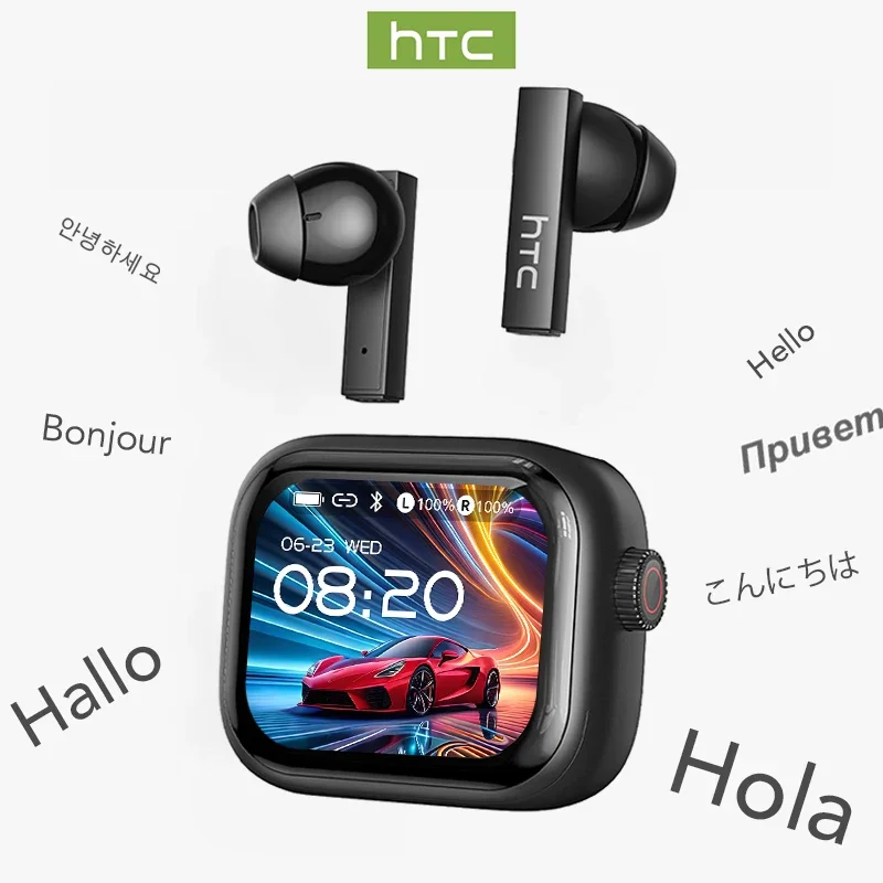 Tws Earbuds Bluetooth 5.3 - [หน้าจออัลตร้าเอชดี] หูฟังเอชทีซี เอ็นอี 40 บลูทูธ V6
