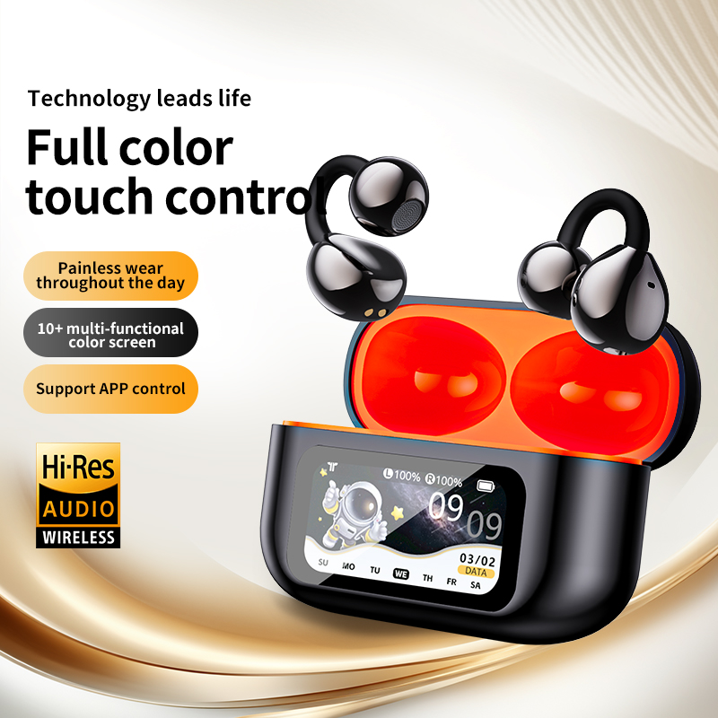 Headphones - หูฟังแปลภาษา AI ไร้สายแท้ พร้อมจอแสดงผล LED และเคสชาร์จไร้สาย