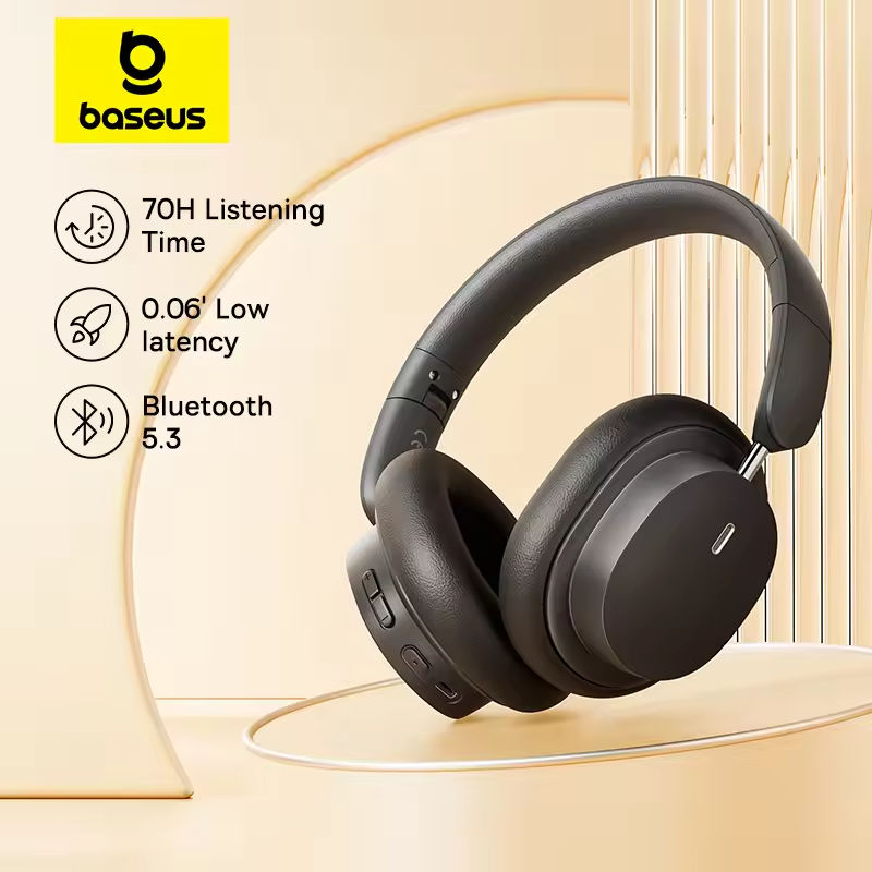 Anc Wireless Over Ear Headphones - หูฟังไร้สาย Baseus Bowie D05 ระบบเสียง 3