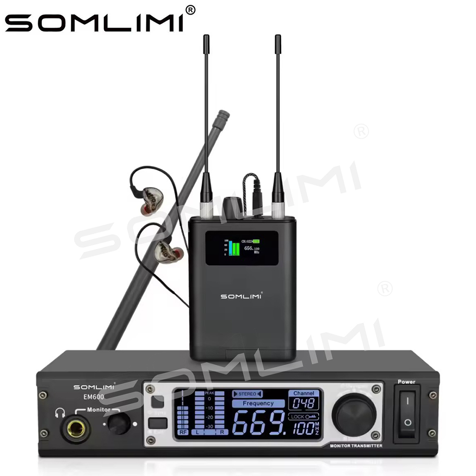 In Ear Monitors For Singers - ระบบมอนิเตอร์ไร้สายแบบ In-Ear รุ่น SOMLIMI Professional EM600