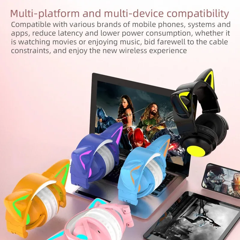 หูฟังบลูทูธ ZW068 แบบมีไฟ LED  - Cat Ear Bluetooth Headset Led บทวิจารณ์และราคา
