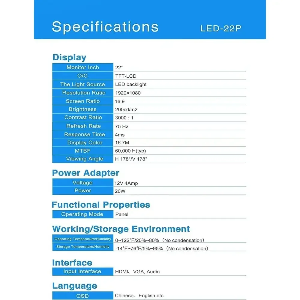 หน้าจอแสดงผลกล้องวงจรปิด ขนาด  - Speakers บทวิจารณ์และราคา