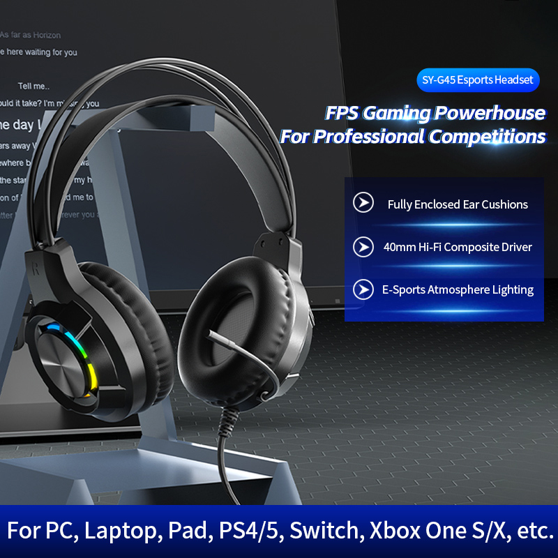 ชุดหูฟังสำหรับเล่นเกมตัดเสียงร - Gaming Headset With Mic Rgb บทวิจารณ์และราคา