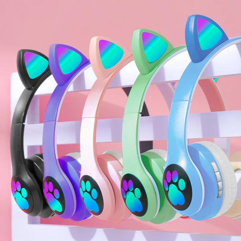 หูฟังไร้สายแบบหูแมว บลูทูธ 5.4 - Cat Ear Bluetooth Headset Led บทวิจารณ์และราคา