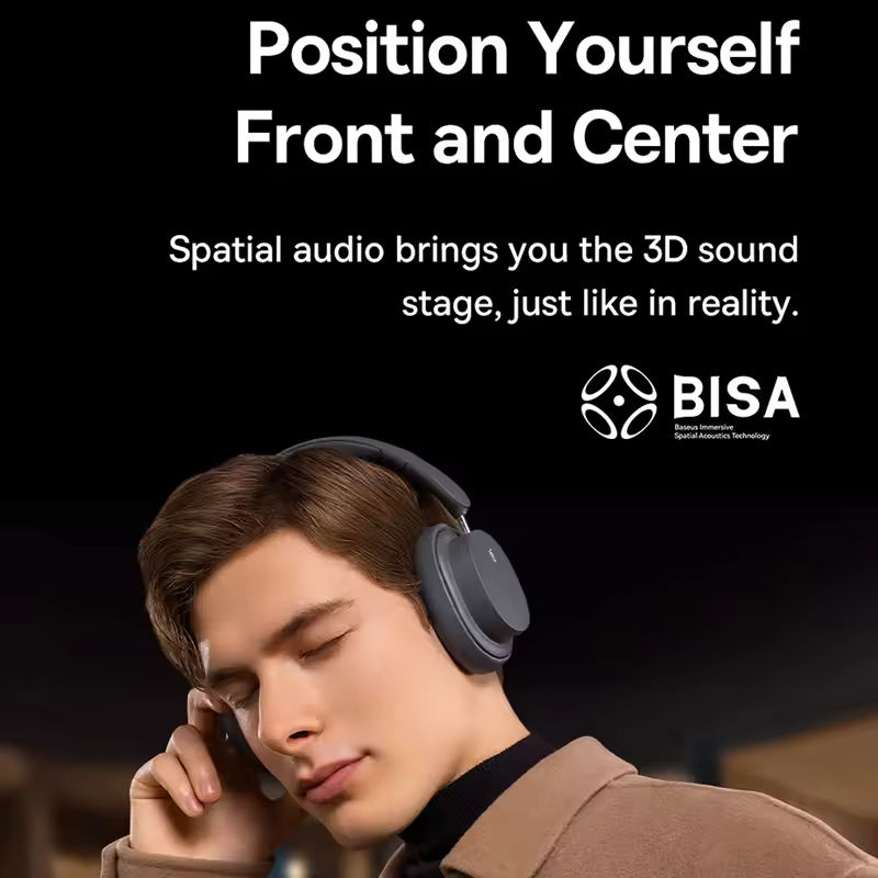 หูฟังไร้สาย Baseus Bowie D05 ร - Anc Wireless Over Ear Headphones บทวิจารณ์และราคา