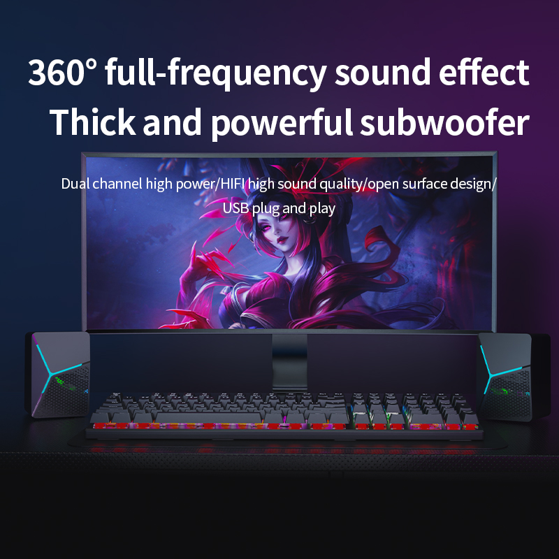 RGB GAMING ลำโพงคอมพิวเตอร์แบบ - Rgb Computer Soundbar For Pc บทวิจารณ์และราคา