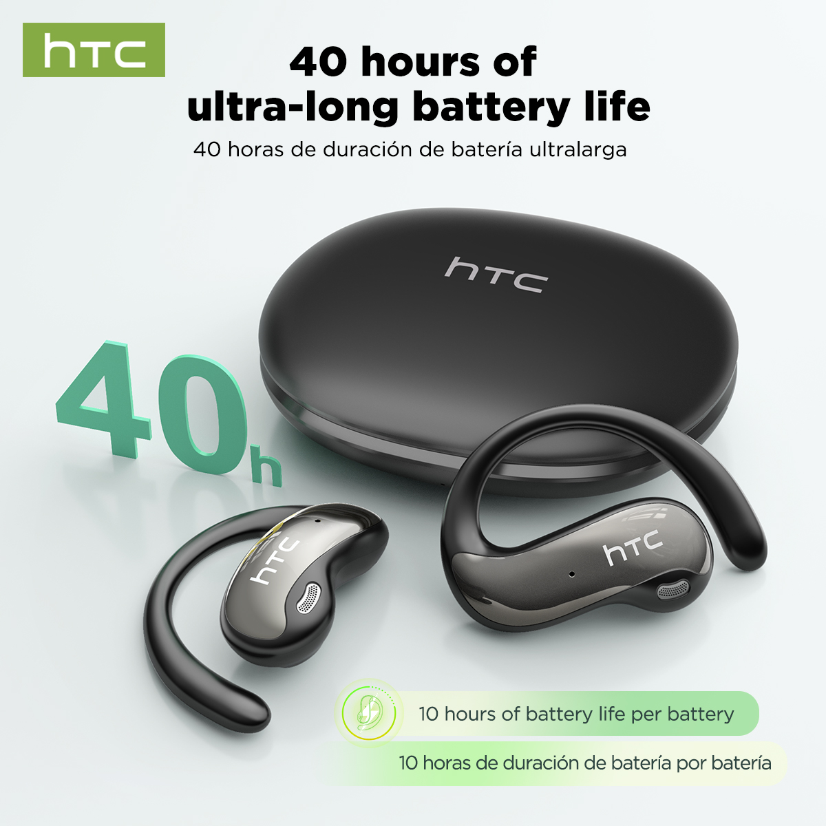 HTC NE19 หูฟังบลูทูธ AI OWS กี - Sleep Mask Headphones Bluetooth บทวิจารณ์และราคา