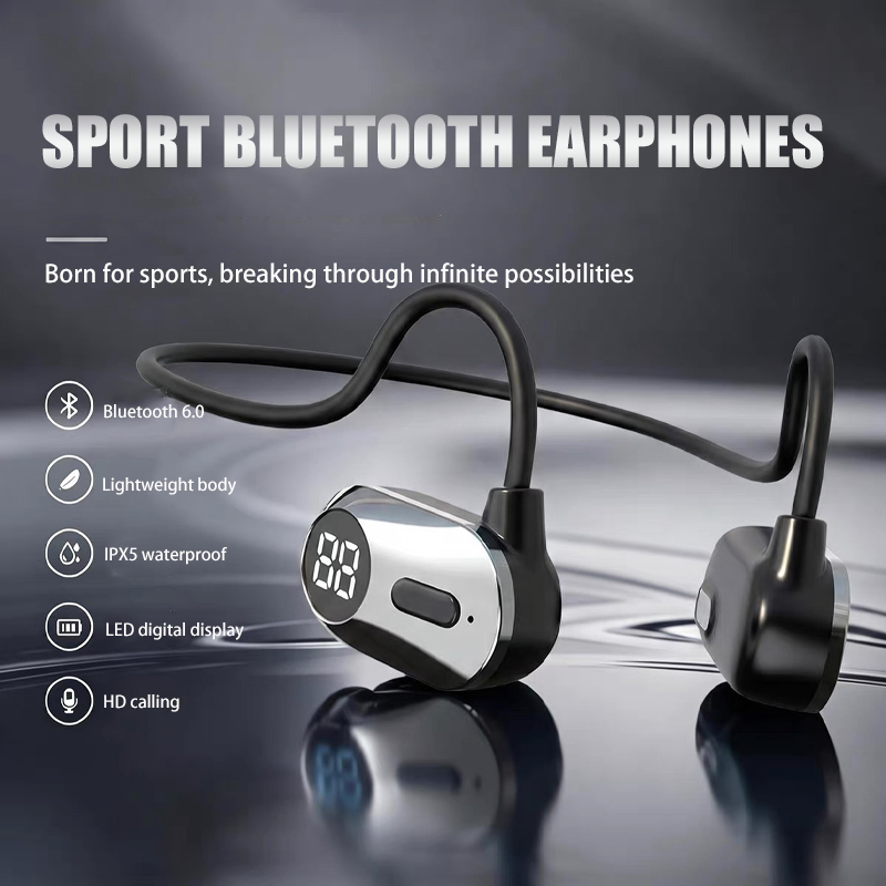 หูฟังบลูทูธแบบไม่สอดหูสำหรับกี - Bone Conduction Running Headphones บทวิจารณ์และราคา