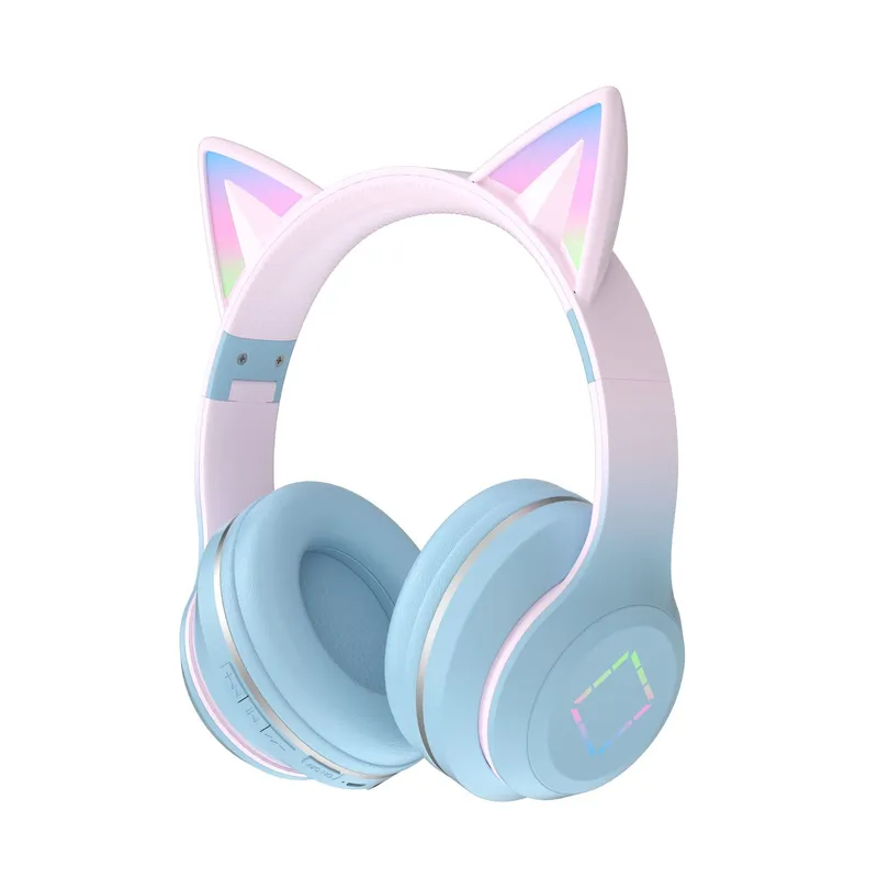 หูฟังบลูทูธไร้สายแบบหูแมว พร้อ - Cat Ear Bluetooth Headset Led บทวิจารณ์และราคา